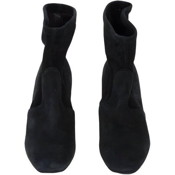 Stuart Weitzman Woman Yuliana Suede Ankle Boots Black Size 4 B - Picture 4 of 5